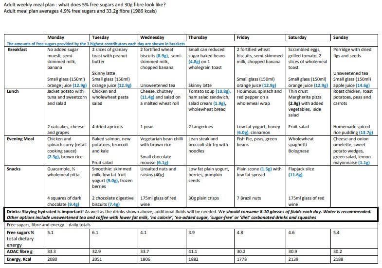 weekly adult meal planner template