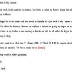 authorization letter to get documents on my behalf
