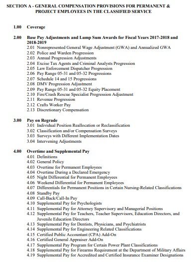 permanent project compensation plan template
