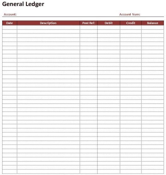 printable general ledger template