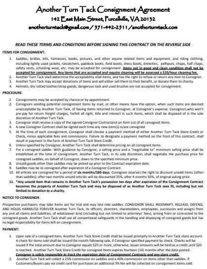 printable equipment consignment agreement 1