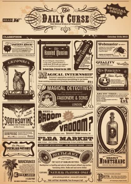 printable old newspaper template