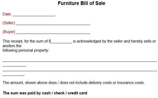 Printable Moped Bill of Sale Forms (Word / PDF)