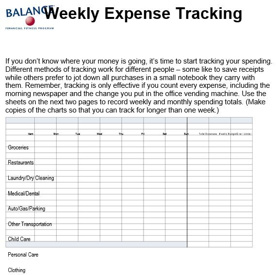 free weekly budget template 9