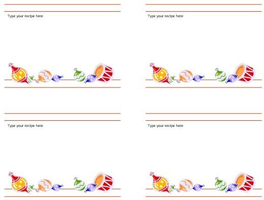 free recipe book template 1