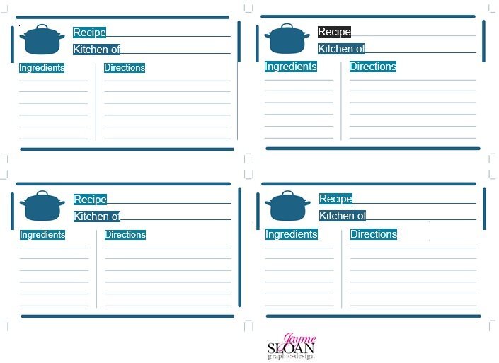 free recipe book template 2