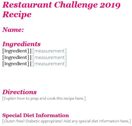 free recipe book template 6