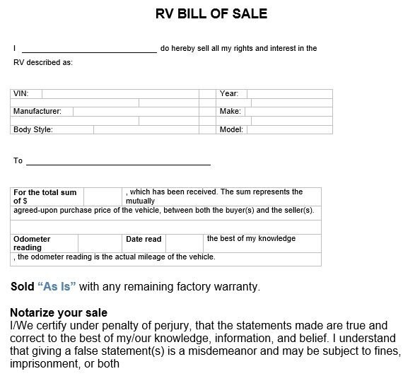 100% Free Trailer Bill of Sale Form (Word / PDF)