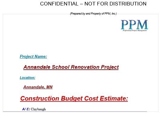 free construction estimate template 5