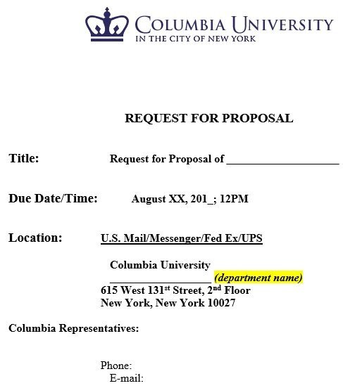 free request for proposal template 1