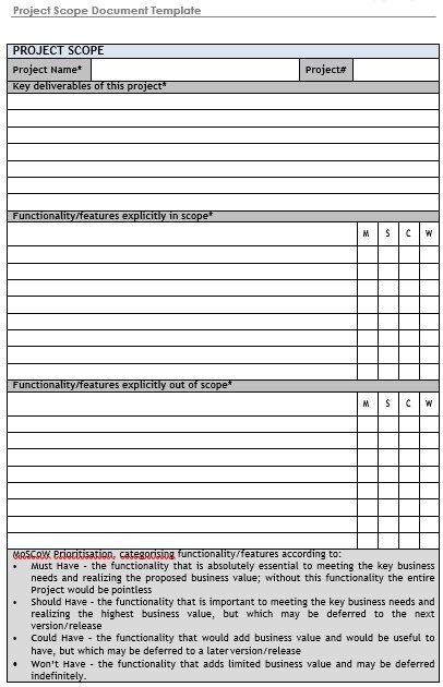 free project scope example 8