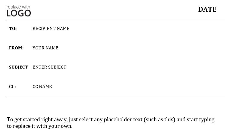 free memo template 2