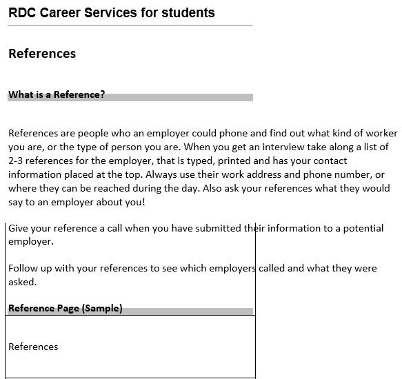 free reference list template 9