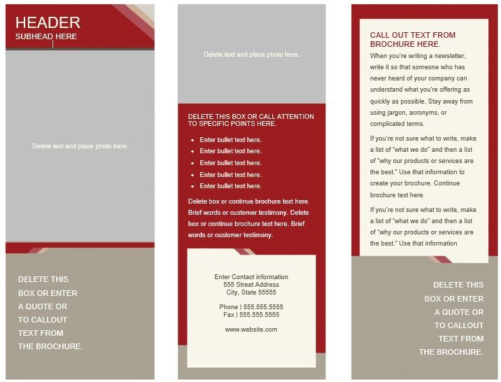 free brochure template 5
