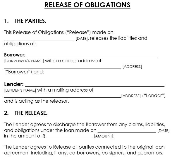 promissory note satisfaction release form