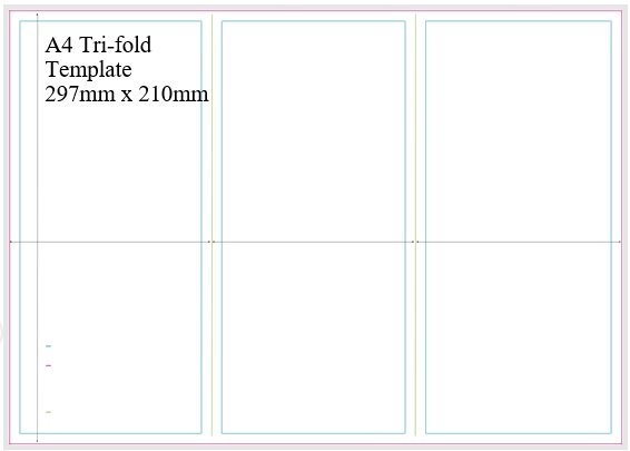 a4 trifold template