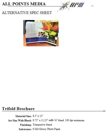 trifold brochure template
