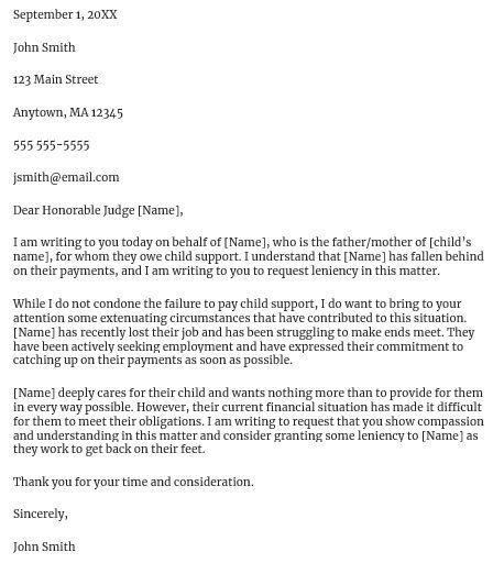 character reference letter for court proceedings