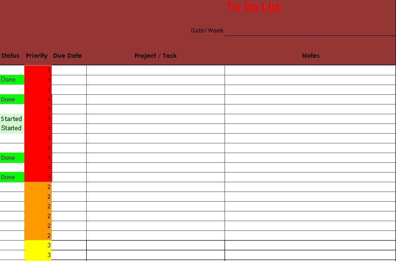 free to do list template