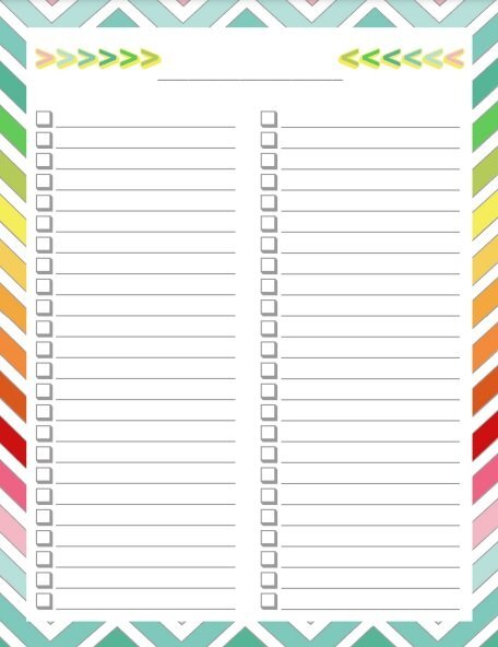 to do list template pdf