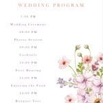 editable wedding program template