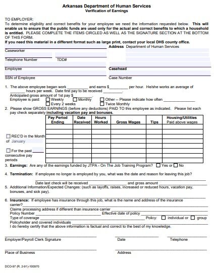 employment verification letter