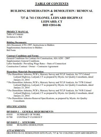 building remediation & demolition removal template