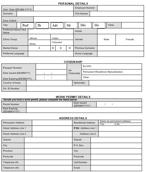 company employee profile template