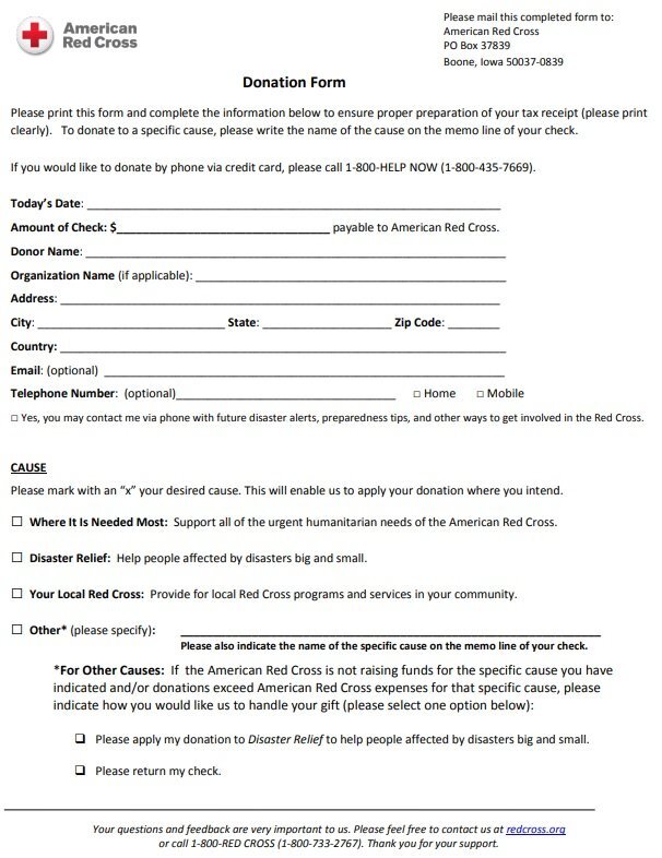 charitable donation tax receipt template