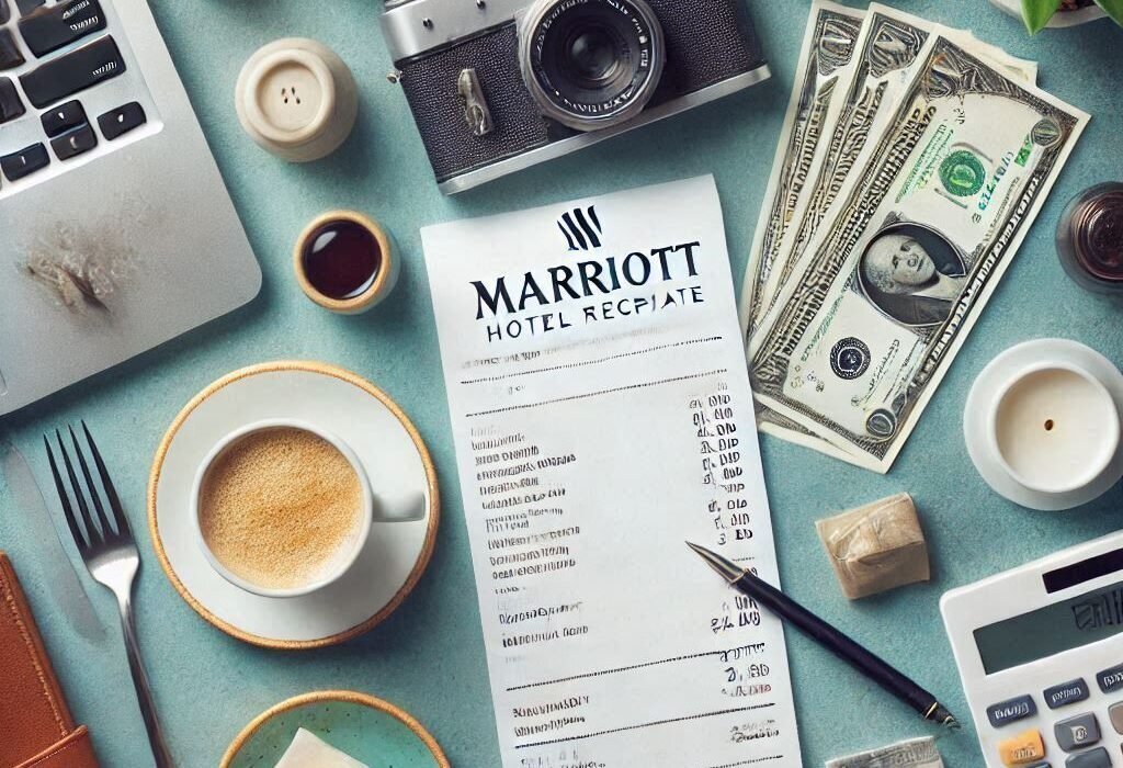 marriott hotel receipt template