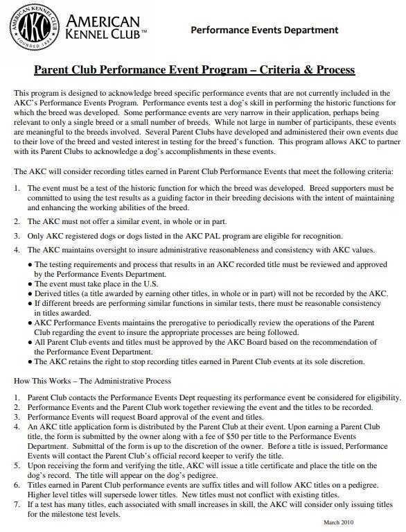 parent club performance event program template