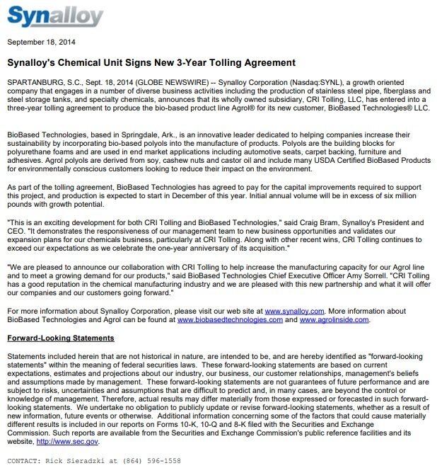 chemical unit tolling agreement template